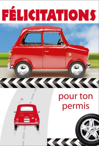 [FE 519354B] Carte Félicitations Permis de conduire