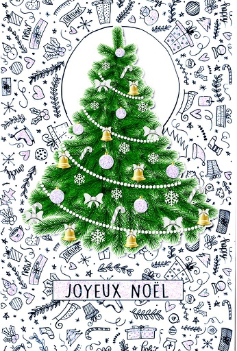 [JN 702210] Carte Joyeux Noël