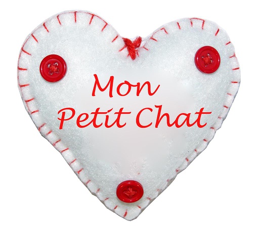 [GG 754146] Coeur à suspendre &quot;Mon petit chat&quot;