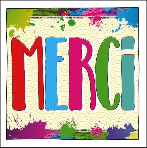 [MC 520180-41] Carte Merci ~14x14cm