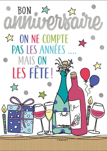 [A4-HA 523364] Carte A4 Anniversaire