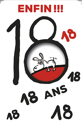 [AG 9933000073] Carte Anniv. 18 ans