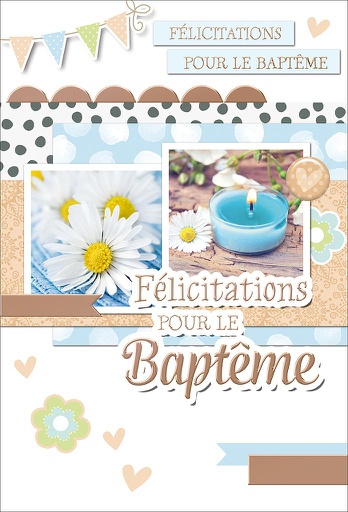 [BP 523431D] Carte Baptême