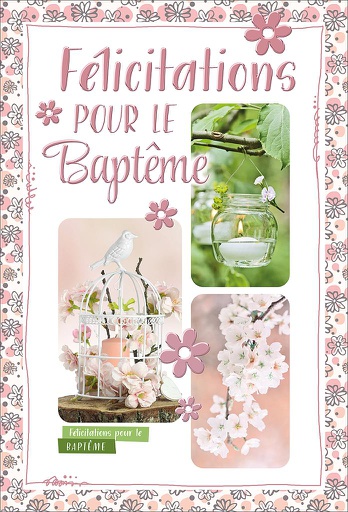 [BP 523431F] Carte Baptême