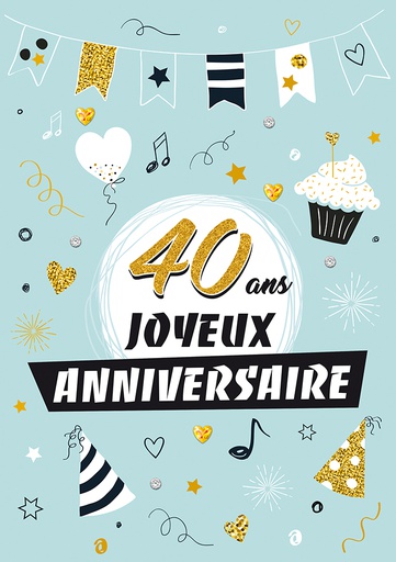 [A4-AG MAXI22] Carte A4 Anniversaire