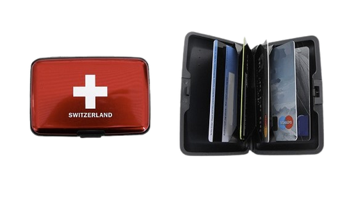 [CR 0012] Etui &quot;Switzerland&quot; pour cartes de crédit, anti RFID