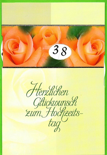 [HG 93-4148] Karte Hochzeitstag (Drehzahlen)