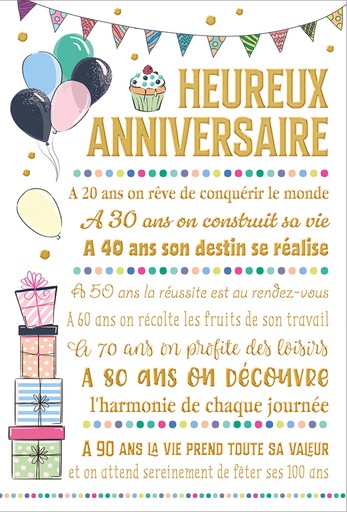 [HA 524264B] Carte Anniversaire