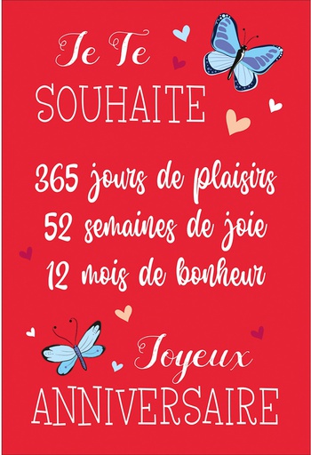 [HA 524280A] Carte Anniversaire