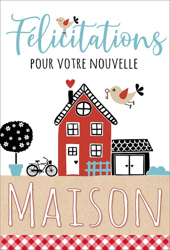 [FE 524343] Carte Félicitations pour votre nouvelle maison