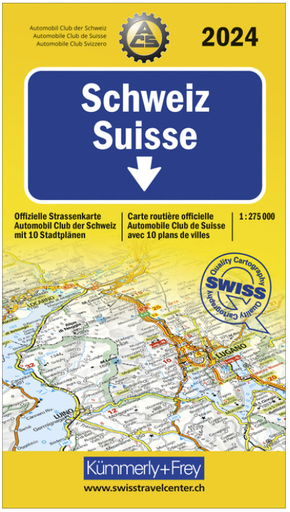 [BZ44946396] Carte routière ACS 1:275'000 Suisse 2024