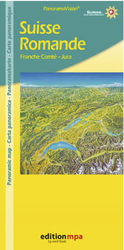 [BZ4395204] Carte panoramique Suisse romande