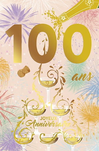 [AG 9929160036] Carte Anniv. 100 ans